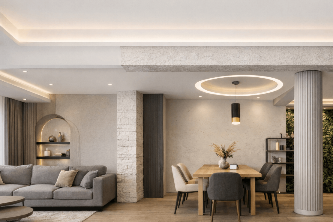 不想包樑？5種不用木作的樑柱修飾設計方法